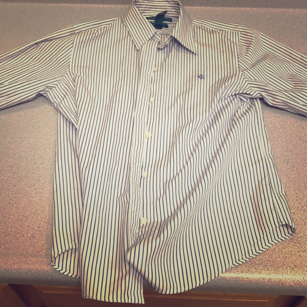 Lauren Ralph Lauren petite button down shirt.